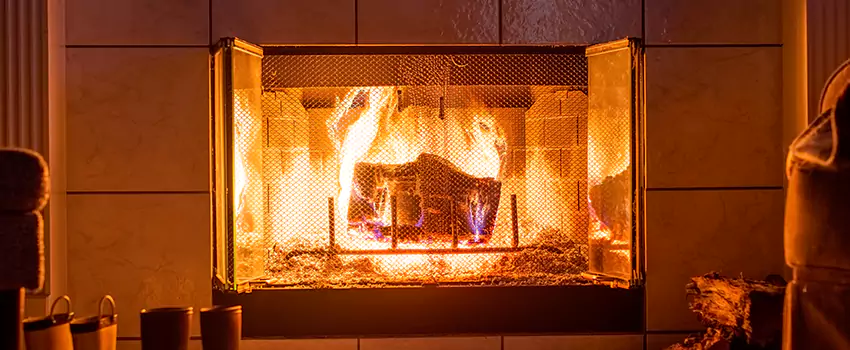 Mendota Hearth Landscape Fireplace Installation in The Crossings, Florida